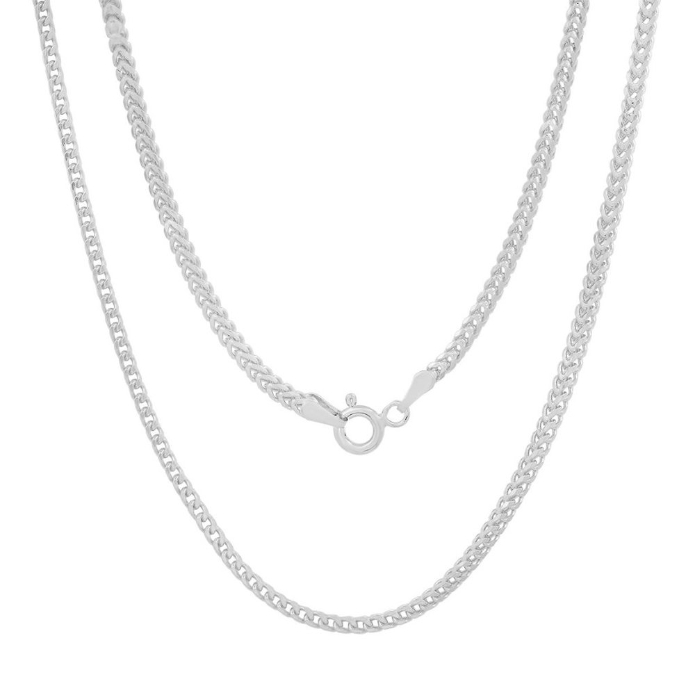 Silver/Gold 24" Italian Box Franco Chain - 925 Italy - Mens/Ladies/Unisex